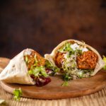 Falafel and fresh lettuce